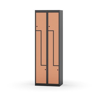 Novis Z garderobeskab lige topplade 4 rum B60 cm