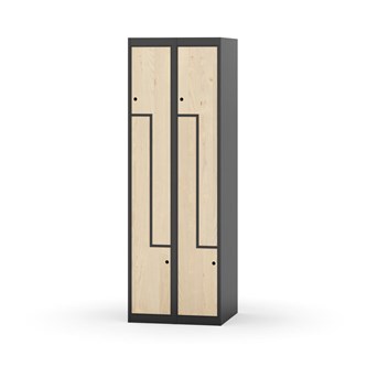 Novis Z garderobeskab lige topplade 4 rum B60 cm
