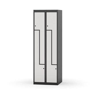 Novis Z garderobeskab lige topplade 4 rum B60 cm