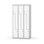 Novis Z garderobeskab lige topplade 6 rum B90 cm