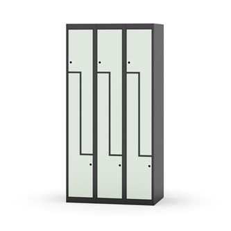 Novis Z garderobeskab lige topplade 6 rum B90 cm