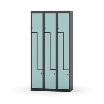 Novis Z garderobeskab lige topplade 6 rum B90 cm