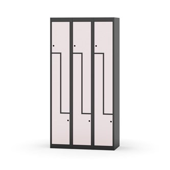 Novis Z garderobeskab lige topplade 6 rum B90 cm