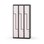 Novis Z garderobeskab lige topplade 6 rum B90 cm