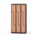 Novis Z garderobeskab lige topplade 6 rum B90 cm