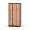 Novis Z garderobeskab lige topplade 6 rum B90 cm