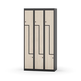 Novis Z garderobeskab lige topplade 6 rum B90 cm