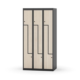 Novis Z garderobeskab lige topplade 6 rum B90 cm
