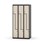 Novis Z garderobeskab lige topplade 6 rum B90 cm