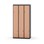 Novis Z garderobeskab lige topplade 6 rum B90 cm
