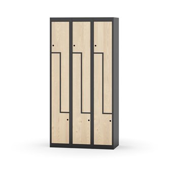 Novis Z garderobeskab lige topplade 6 rum B90 cm