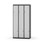 Novis Z garderobeskab lige topplade 6 rum B90 cm