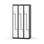 Novis Z garderobeskab lige topplade 6 rum B90 cm