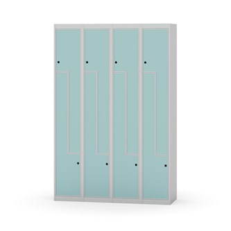 Novis Z garderobeskab lige topplade 8 rum B120 cm