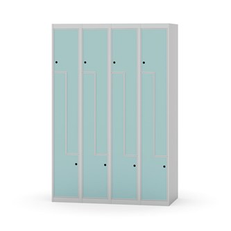 Novis Z garderobeskab lige topplade 8 rum B120 cm