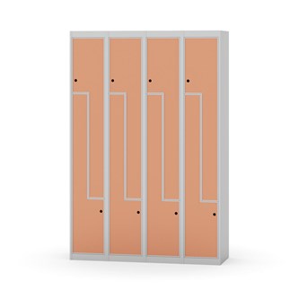 Novis Z garderobeskab lige topplade 8 rum B120 cm