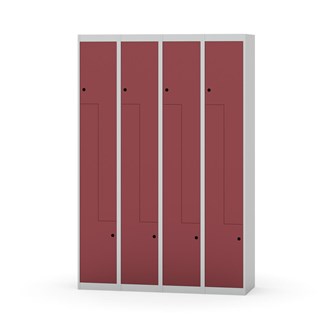 Novis Z garderobeskab lige topplade 8 rum B120 cm