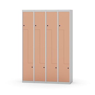 Novis Z garderobeskab lige topplade 8 rum B120 cm