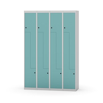Novis Z garderobeskab lige topplade 8 rum B120 cm