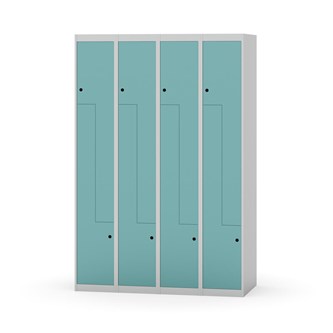 Novis Z garderobeskab lige topplade 8 rum B120 cm
