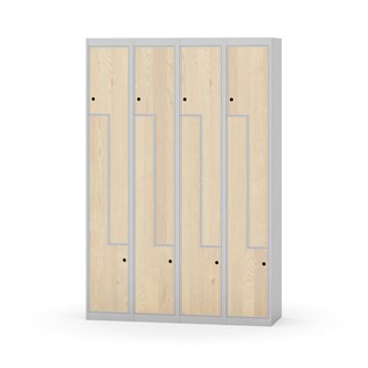 Novis Z garderobeskab lige topplade 8 rum B120 cm