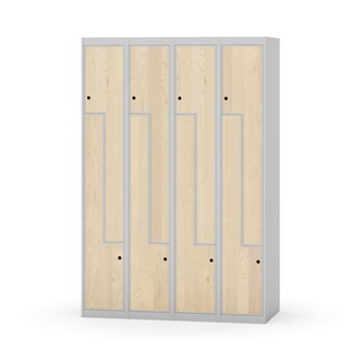 Novis Z garderobeskab lige topplade 8 rum B120 cm