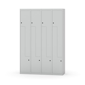 Novis Z garderobeskab lige topplade 8 rum B120 cm