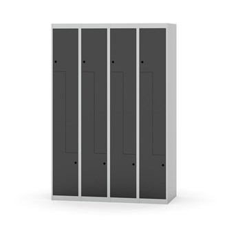 Novis Z garderobeskab lige topplade 8 rum B120 cm