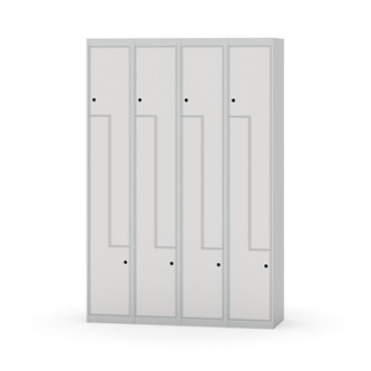 Novis Z garderobeskab lige topplade 8 rum B120 cm