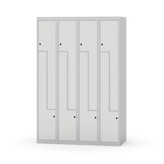 Novis Z garderobeskab lige topplade 8 rum B120 cm