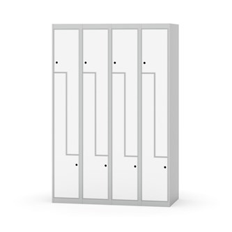 Novis Z garderobeskab lige topplade 8 rum B120 cm