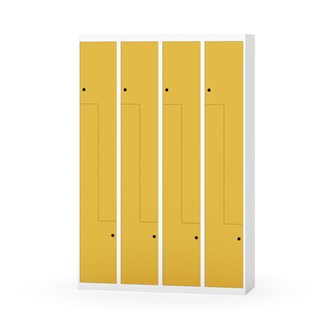Novis Z garderobeskab lige topplade 8 rum B120 cm