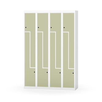 Novis Z garderobeskab lige topplade 8 rum B120 cm