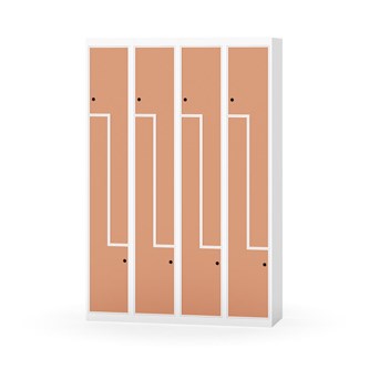 Novis Z garderobeskab lige topplade 8 rum B120 cm