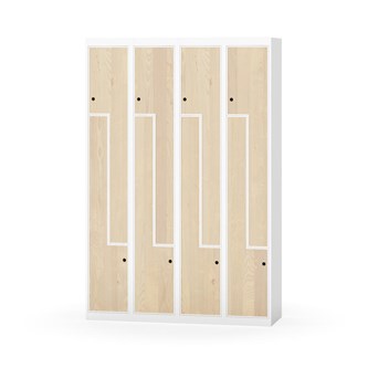 Novis Z garderobeskab lige topplade 8 rum B120 cm