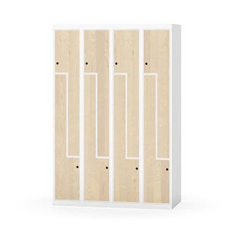 Novis Z garderobeskab lige topplade 8 rum B120 cm