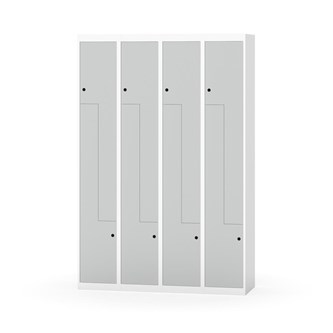 Novis Z garderobeskab lige topplade 8 rum B120 cm