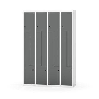Novis Z garderobeskab lige topplade 8 rum B120 cm