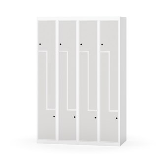 Novis Z garderobeskab lige topplade 8 rum B120 cm