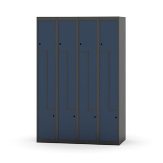Novis Z garderobeskab lige topplade 8 rum B120 cm