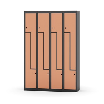 Novis Z garderobeskab lige topplade 8 rum B120 cm