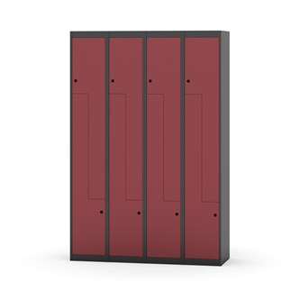 Novis Z garderobeskab lige topplade 8 rum B120 cm