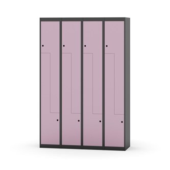 Novis Z garderobeskab lige topplade 8 rum B120 cm