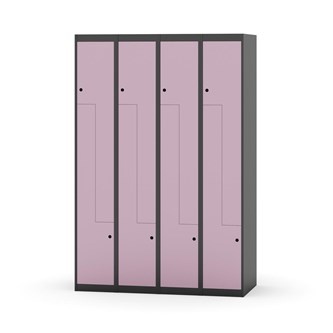 Novis Z garderobeskab lige topplade 8 rum B120 cm