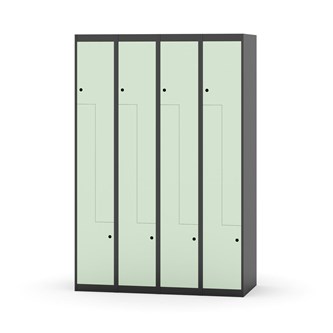 Novis Z garderobeskab lige topplade 8 rum B120 cm