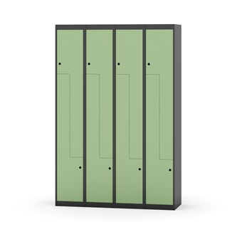 Novis Z garderobeskab lige topplade 8 rum B120 cm