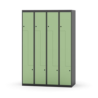 Novis Z garderobeskab lige topplade 8 rum B120 cm