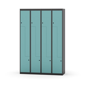 Novis Z garderobeskab lige topplade 8 rum B120 cm