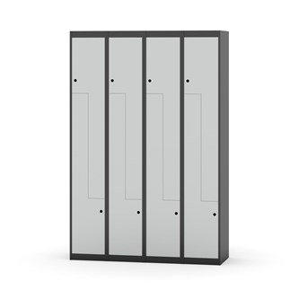Novis Z garderobeskab lige topplade 8 rum B120 cm
