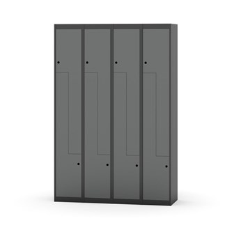 Novis Z garderobeskab lige topplade 8 rum B120 cm